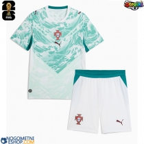 Otroški Nogometni dresi Portugalska Gostujoči SP 2026 Kratek Rokav (+ Kratke hlače)